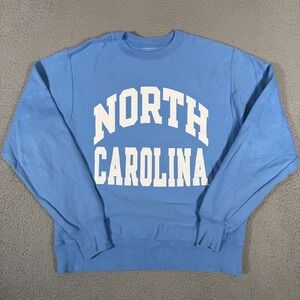 North Carolina Tar Heels Sweatshirt Adult Medium Blue Champion Reverse Weave
